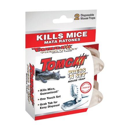 Tomcat Tomcat Press 'N Set Small Snap Trap For Mice 2 pk 360710